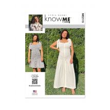 Patron Know Me ME2115Y5 robe à smocks femme 46-54 - Know Me - Mondial Tissus