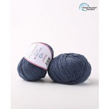 Pelote de fil à tricoter Ecojean bleu foncé - Phildar