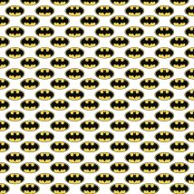 Tissu Coton Logo Batman - Mondial Tissus