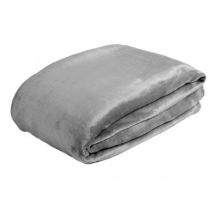 Plaid uni gris anthracite 125x150 cm - MT - Mondial Tissus