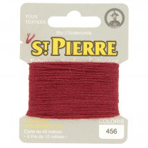 Laine Saint Pierre pour repriser / broder 456 rouge intense - St. Pierre - Mondial Tissus