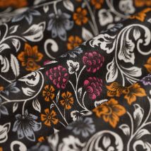 Tissu cretonne Georgette noir - Mondial Tissus