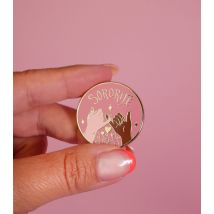 Pin's sororité - Malicieuse - Malicieuse - Mondial Tissus