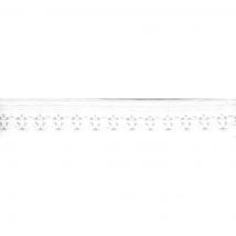 Élastique lingerie dentelé 13mm blanc - Mondial Tissus