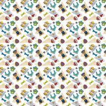 Tissu coton La Pat' Patrouille et leurs maisons - Mondial Tissus