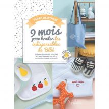Livre 9 mois pour broder les indispensables de bébé - Mondial Tissus