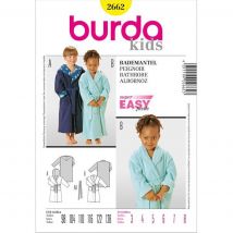 Patron burda 2662 kids peignoir - Burda - Mondial Tissus