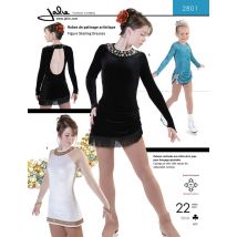 Patron Jalie 2801 robe patinage artistique dos ouvert pour enfant et adulte - Jalie - Mondial Tissus