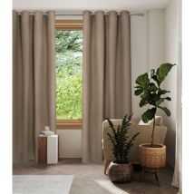 Rideau occultant thermique Viriville taupe - Mondial Tissus