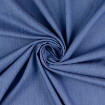 Tissu jean coton bleu clair - Mondial Tissus
