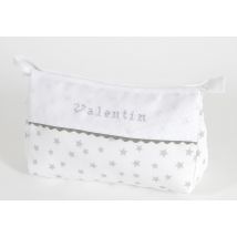 Trousse de toilette à broder Etoile gris - DMC - Mondial Tissus