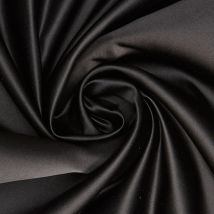 Tissu satin duchesse noir - Mondial Tissus