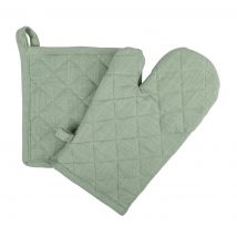 Gant et Manique Essentiel vert - MT - Mondial Tissus
