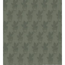 Tissu velours cactus vert - Mondial Tissus