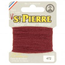 Laine Saint Pierre pour repriser / broder 472 rouge foncé - St. Pierre - Mondial Tissus