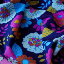 Tissu lycra et polyester recyclé maillot bain et sport portofino marine - Albstoffe - Albstoffe - Mondial Tissus