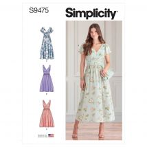 Patron Simplicity S9475.U5 - Robe Jeunes Filles 44 - 52 - Simplicity - Mondial Tissus
