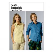 Patron Butterick 6026F5 Haut, tailles 44 à 52 - Butterick - Mondial Tissus