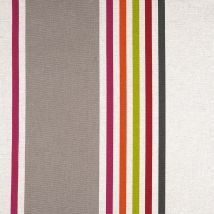 Tissu coton épais rayures multicolore - Mondial Tissus