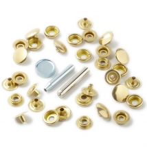 Boutons pression 14 mm doré - Bohin - Mondial Tissus