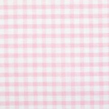 Tissu coton vichy rose et blanc - Mondial Tissus