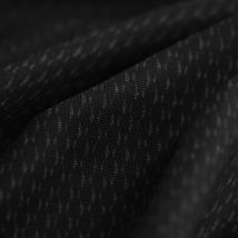 Maille milano polyester géométrique noire