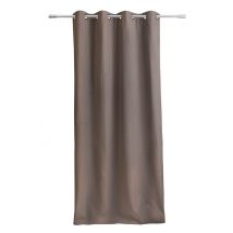Rideau occultant thermique viriville taupe - Mondial Tissus
