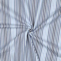 Tissu jean multi rayures - Poppy Fabrics - Poppy Fabrics - Mondial Tissus