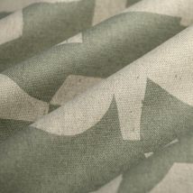 Tissu bachette lin coton Abruze vert - MT - Mondial Tissus