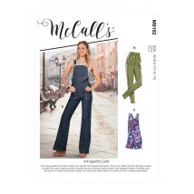 Patron McCall's 8162A5 Jeans et Salopette moulante du 34 au 42 - McCall's - Mondial Tissus