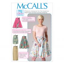 Patron McCall's 7129F5 Patron de jupes portefeuilles  44 au 52 - Femme - McCall's - Mondial Tissus