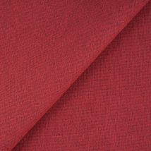 Tissu occultant bi face Claudie rouge - Mondial Tissus