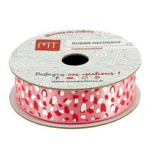 Bobine ruban satin rose 16 mm - MT - Mondial Tissus