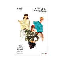 Patron Vogue V1980Y5 Femme Chemisier 46 au 54 - Vogue - Mondial Tissus