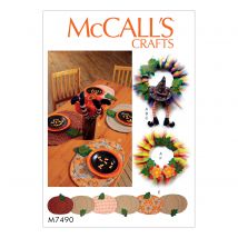 Patron McCall's 7490 Patron de décorations d'automne et d'Halloween - McCall's - Mondial Tissus