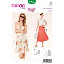 Patron Burda 6903 Jupe du 34 au 50 - Burda - Mondial Tissus