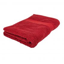 Drap de douche bordeaux 70x140cm - Mondial Tissus