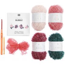 Kit DIY - Crochet Creative Bubble éponge forme rose  - RICO DESIGN - Rico Design - Mondial Tissus