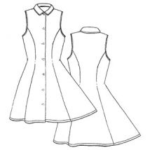 Patron Frégoli 138 - robe cintrée fille 4 à 10 ans - Frégoli - Mondial Tissus