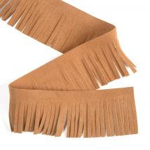 Frange imitation daim camel 50 mm - MT - Mondial Tissus