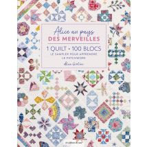 Sampler Alice au pays des merveilles - 100 blocs - Les éditions de saxe - Mondial Tissus