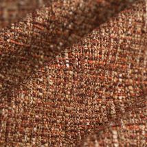 Tissu toile siège relief Field rouge - MT - Mondial Tissus