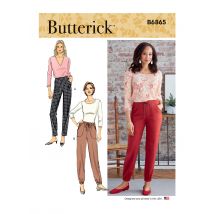 Patron Butterick B6865A Pantalon taille élastique Femme 34-52 - Butterick - Mondial Tissus