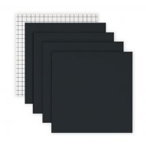6 vinyles adhésifs + 1 feuille transfert sérigraphie 25cm - Artemio - Mondial Tissus