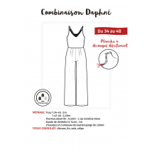 Patron MT combinaison pantalon Daphné - MT - Mondial Tissus