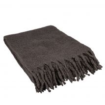 Plaid moucheté anthracite - MT - Mondial Tissus