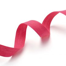 Ruban polyester coton fuchsia 14 mm - MT - Mondial Tissus