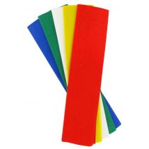Papier crépon 50x200cm 5 feuilles assorties - Mondial Tissus