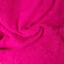 Tissu éponge coton Bonie corail fuchsia - Mondial Tissus