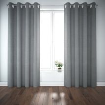 Voilage Estampes gris - Mondial Tissus